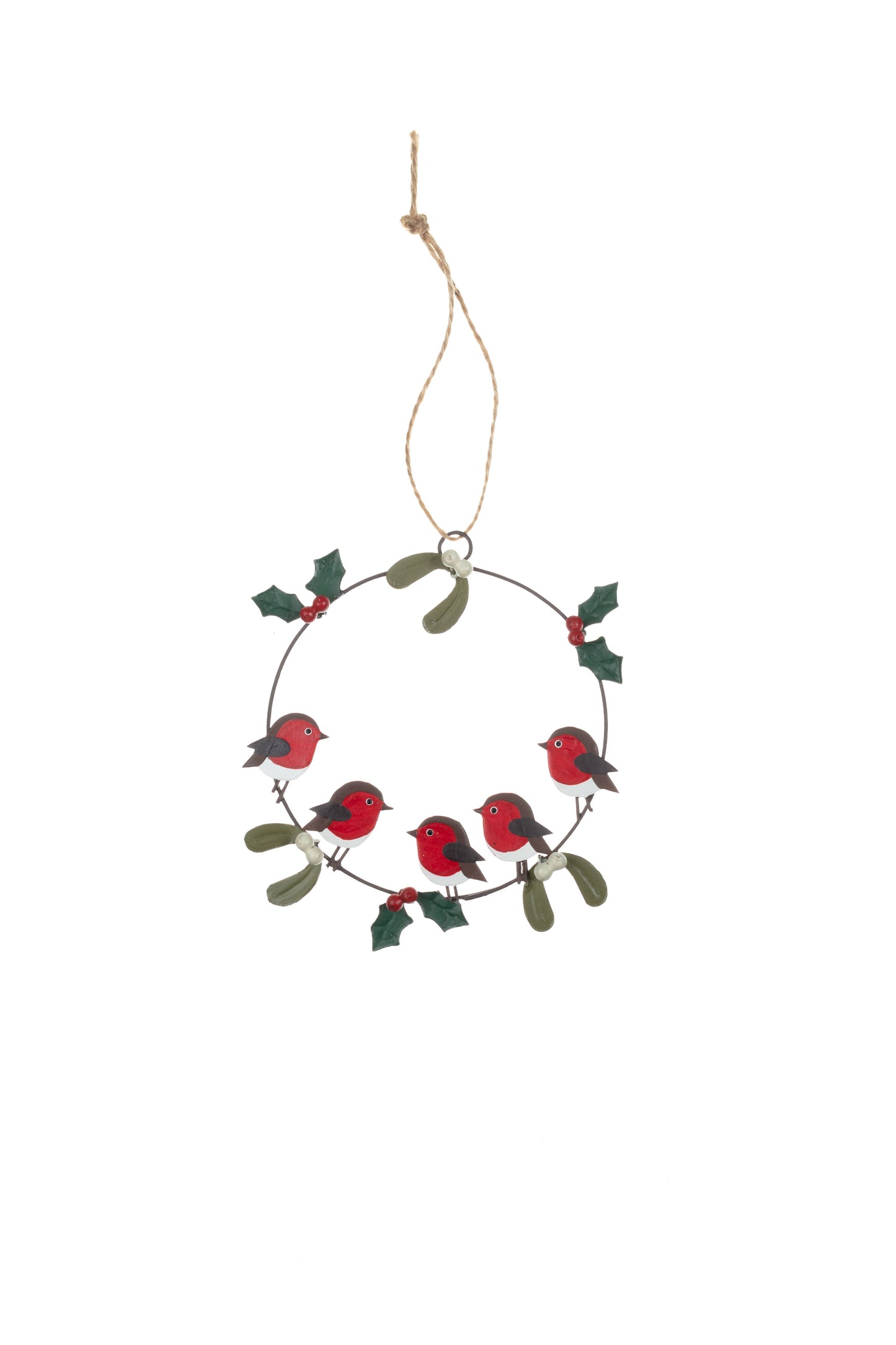 Robin wreath Hoop Hanging decoration