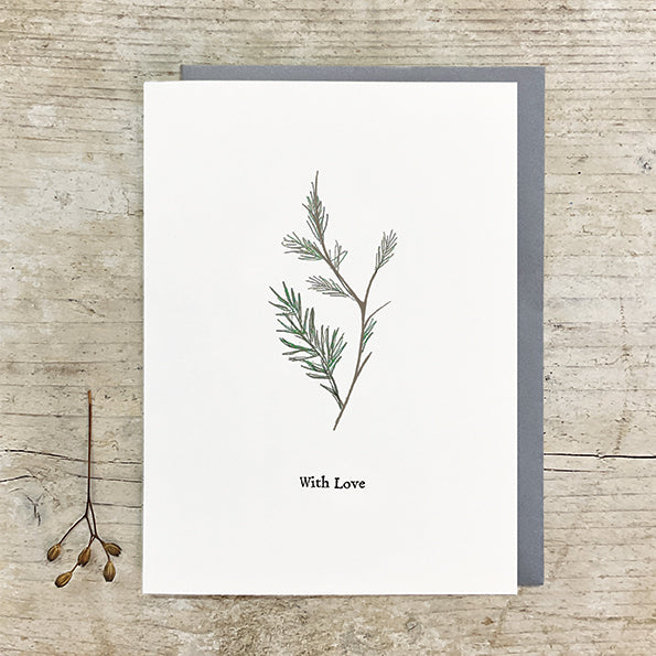 Fir Tree card - With Love