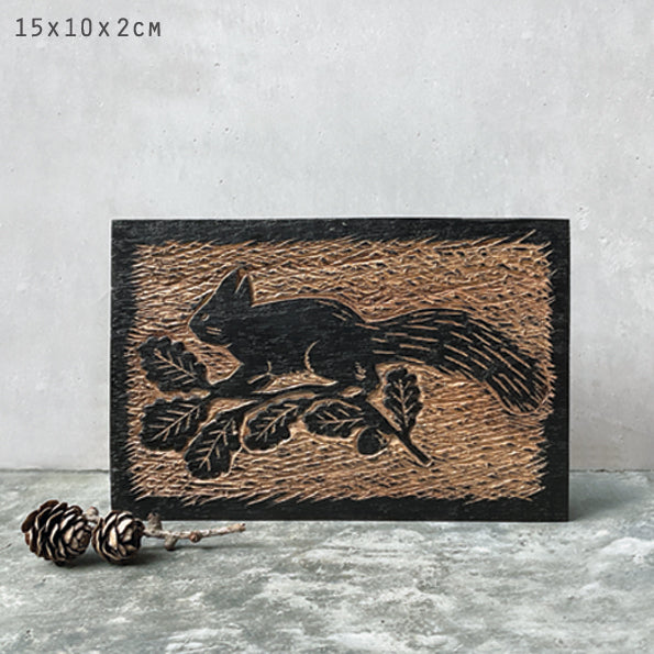Wood Block - Squirrel