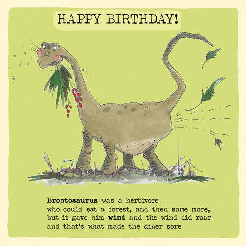 ‘Brontosaurus’ Birthday Card, Studio , FP965
