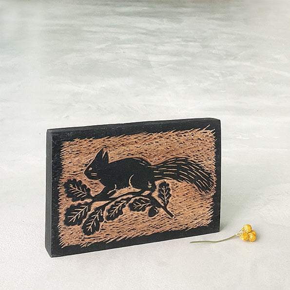 Wood Block - Squirrel