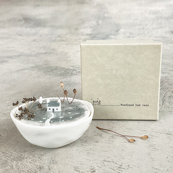 Porcelain Woodland Bud Vase
