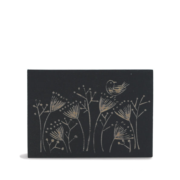 Wood Block - Flowers