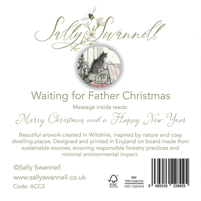 Waiting for Father Christmas | Advent Calendar Xmas Card