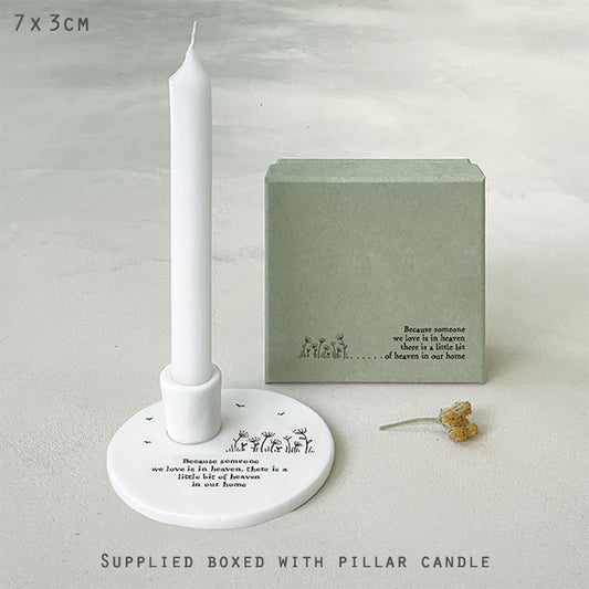 Candle holder- Because someone is in heaven
