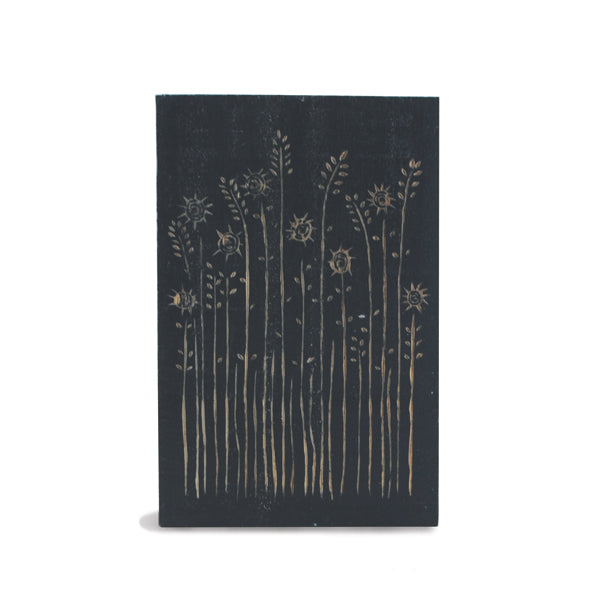 Wood Block - Daisies