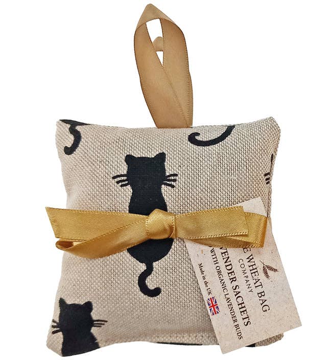 Hanging Lavender Sachet - Black Cats