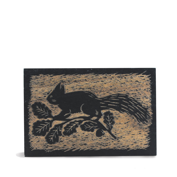 Wood Block - Squirrel