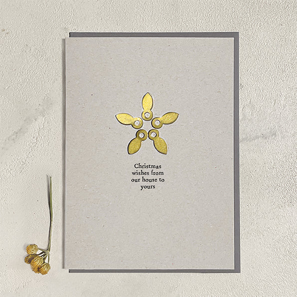 Christmas wishes from our house to yours - card