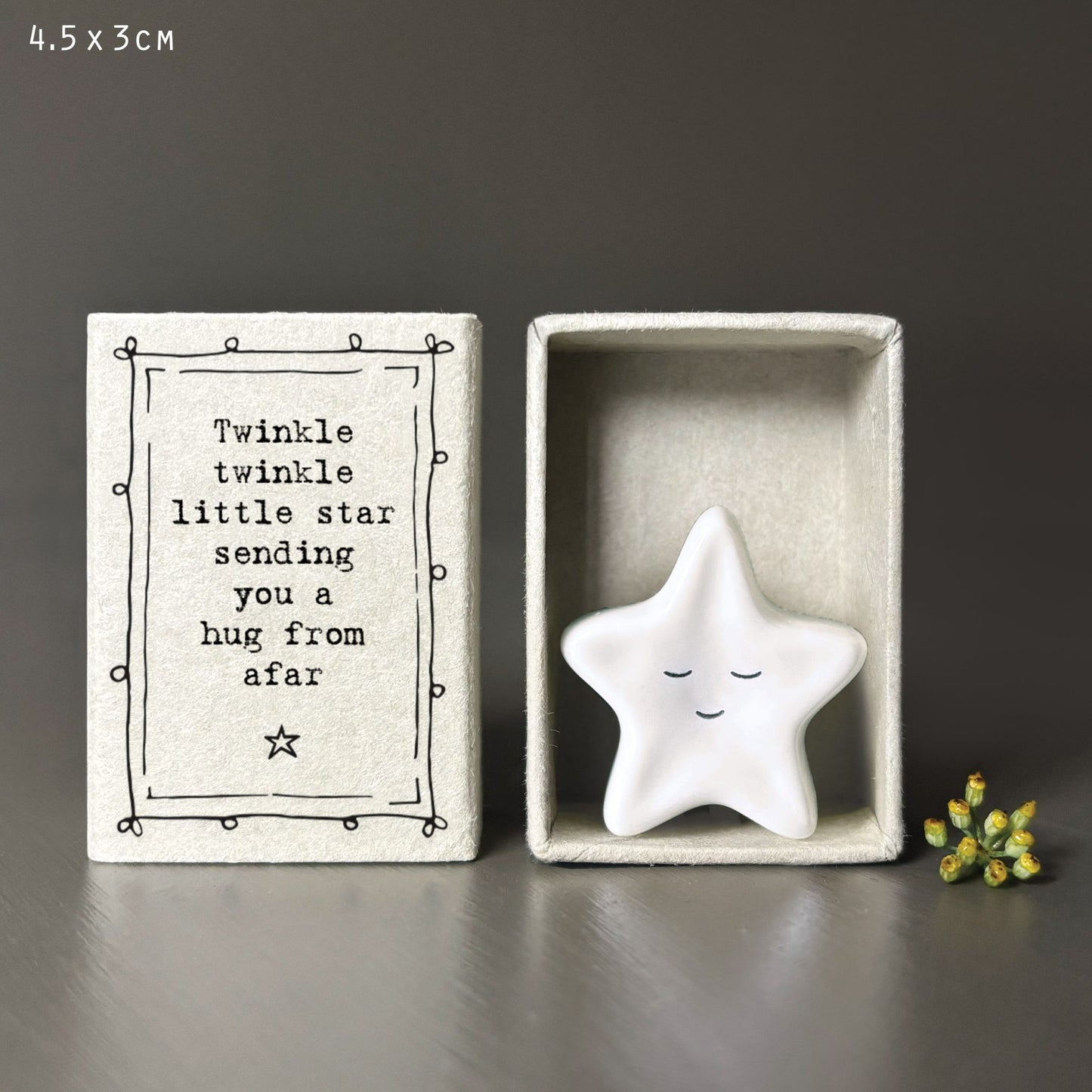Twinkle Twinkle Little Star - Matchbox porcelain Star keepsake