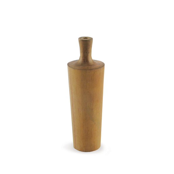 Handmade Wood Turned Vase - Dark Wood