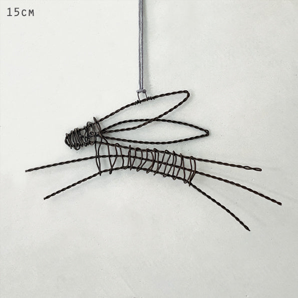 Rusty wire hanging Leaping Hare