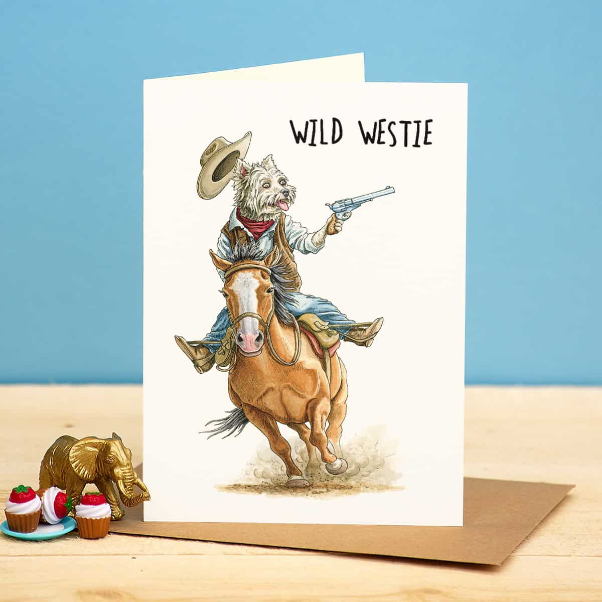 Wild Westie - card
