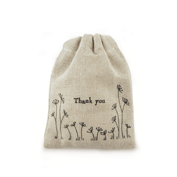 Small Drawstring Bag - Thank you