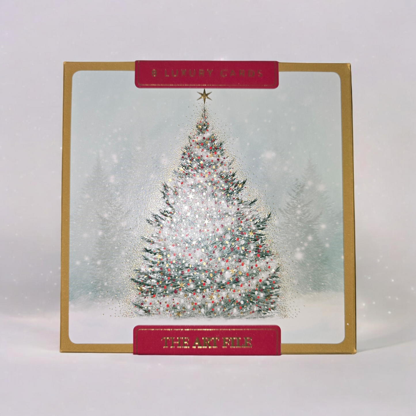 Christmas tree - Luxury Embossed Christmas Cards - box of 8