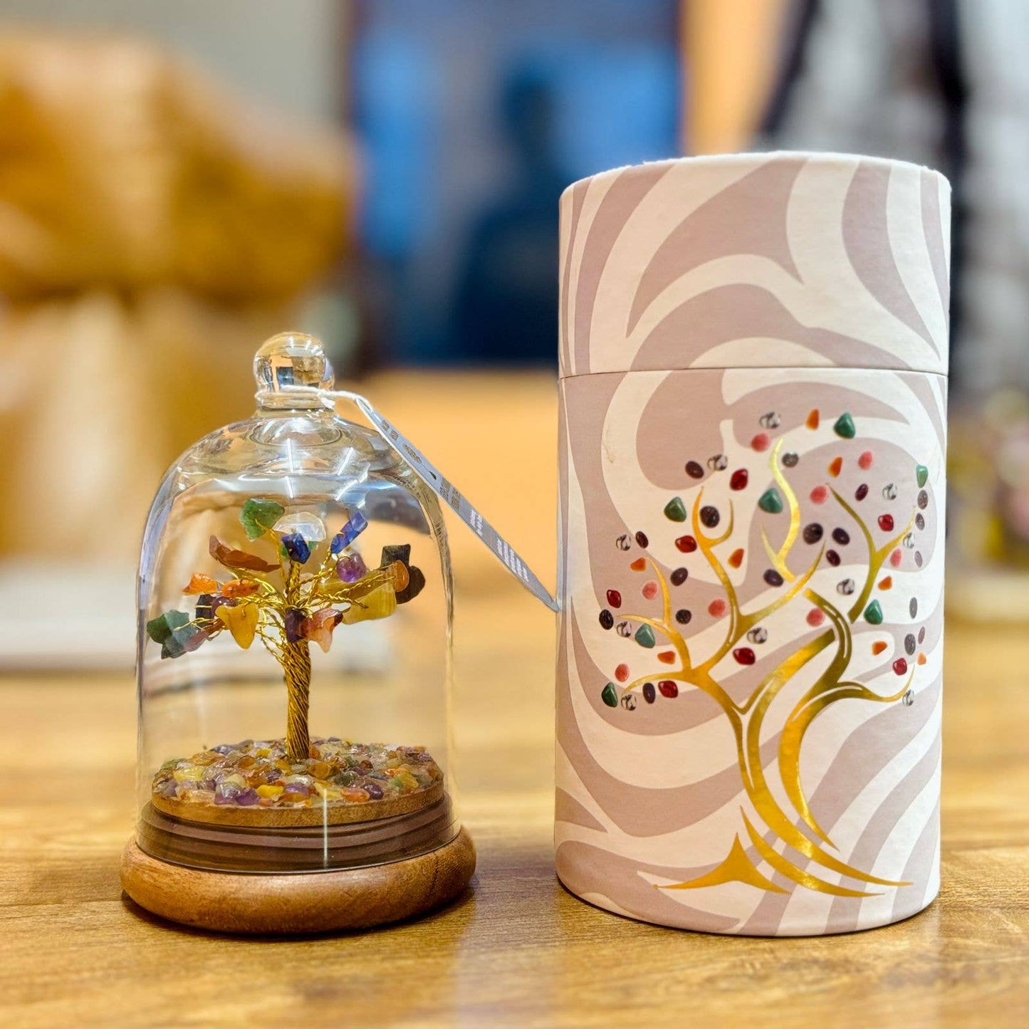 Seven Chakra Gemstone Dome Garden - Gift Boxed - 30 Stones