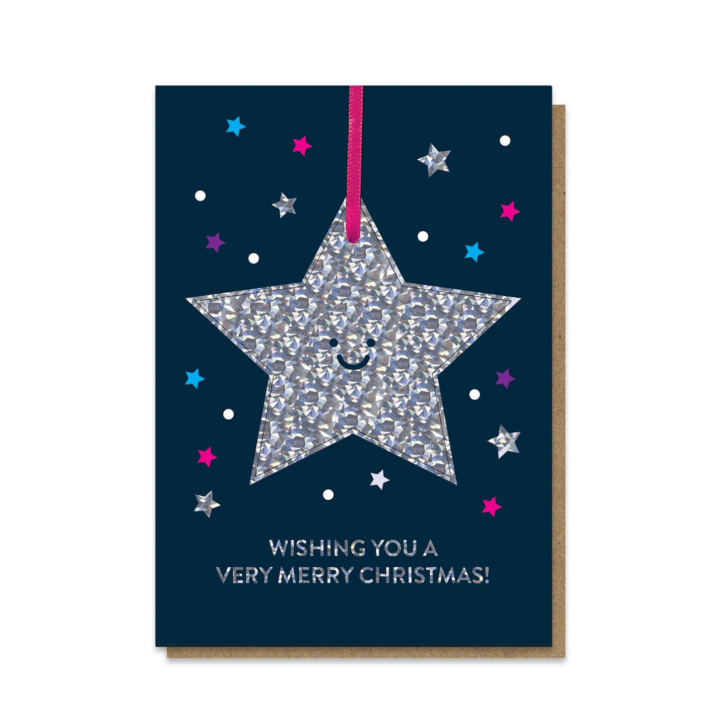 Sparkly Star Pop-out Christmas Bauble Card | Ornament: Celo Bags