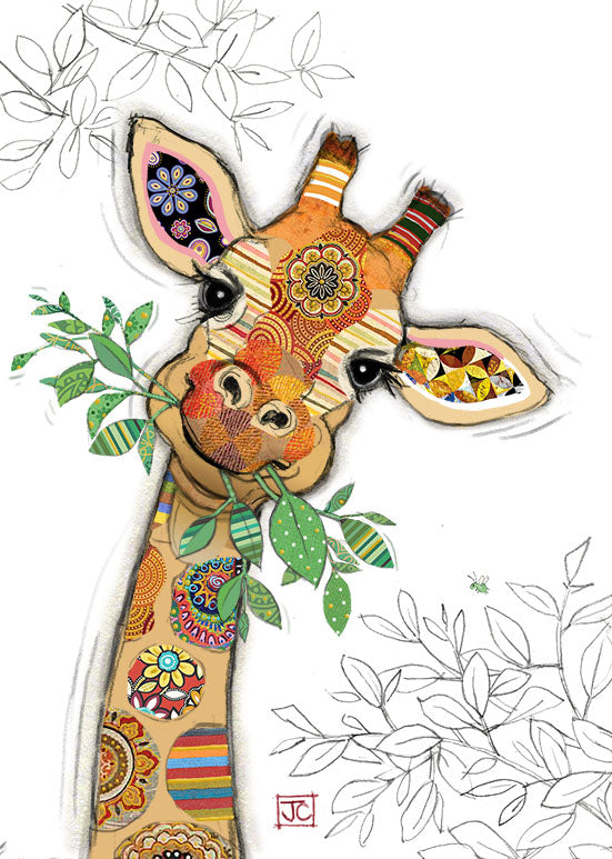 Gina Giraffe - Blank Greetings card