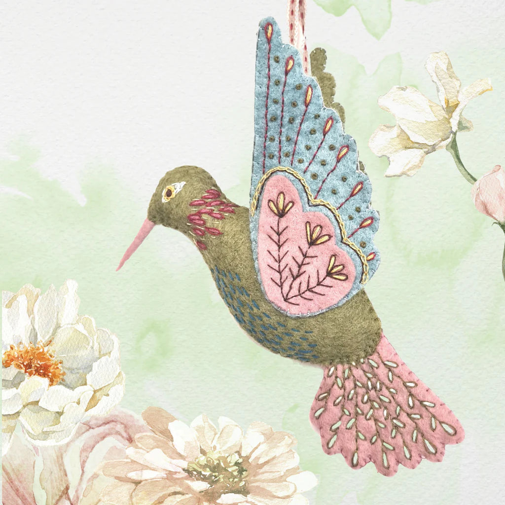 Hummingbird - Wool mix Felt Craft Kit