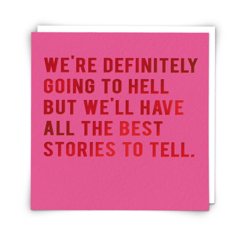 Going to Hell - Funny Card