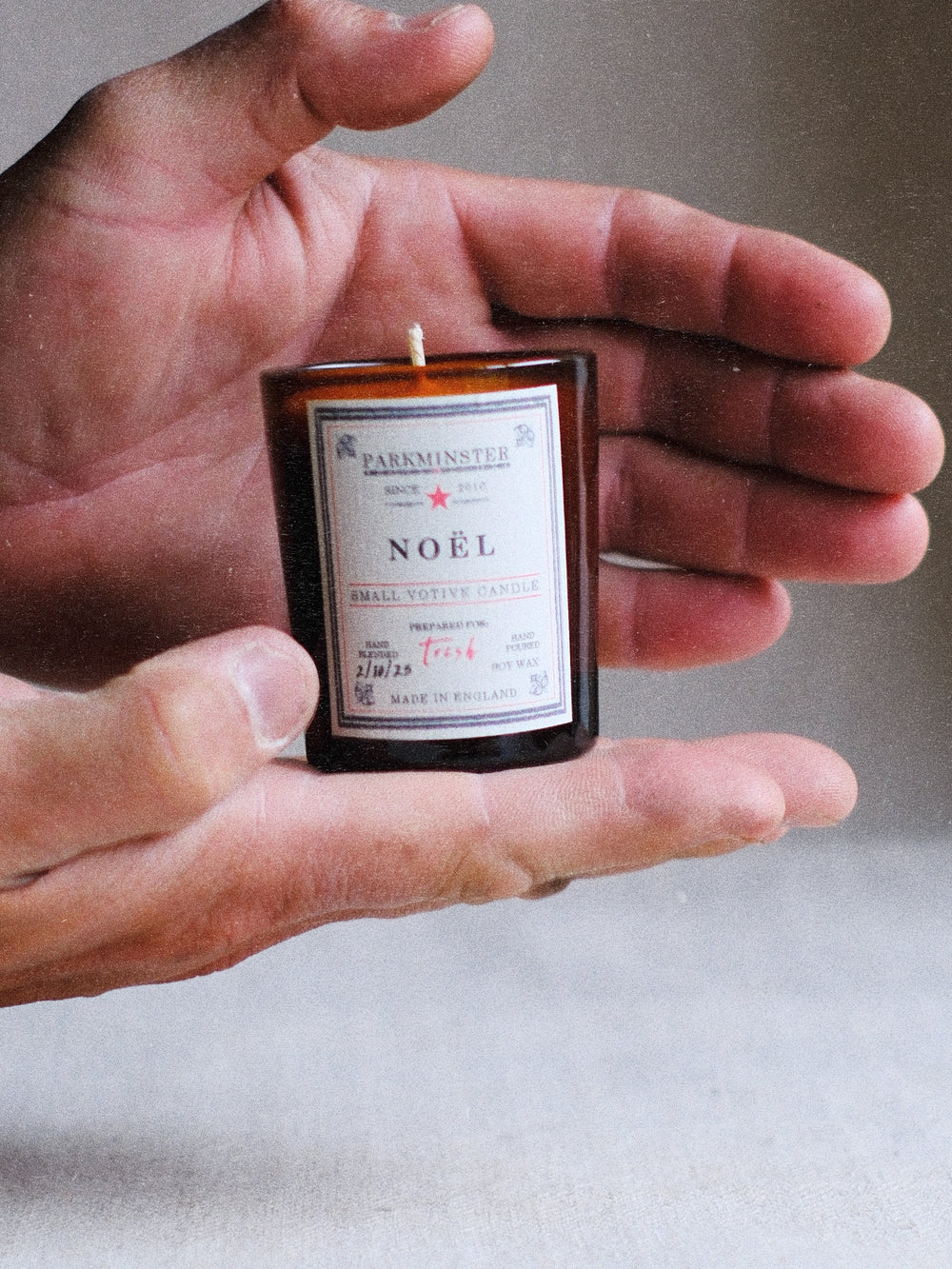 Noel - Small Votive Candle - Made in Cornwall