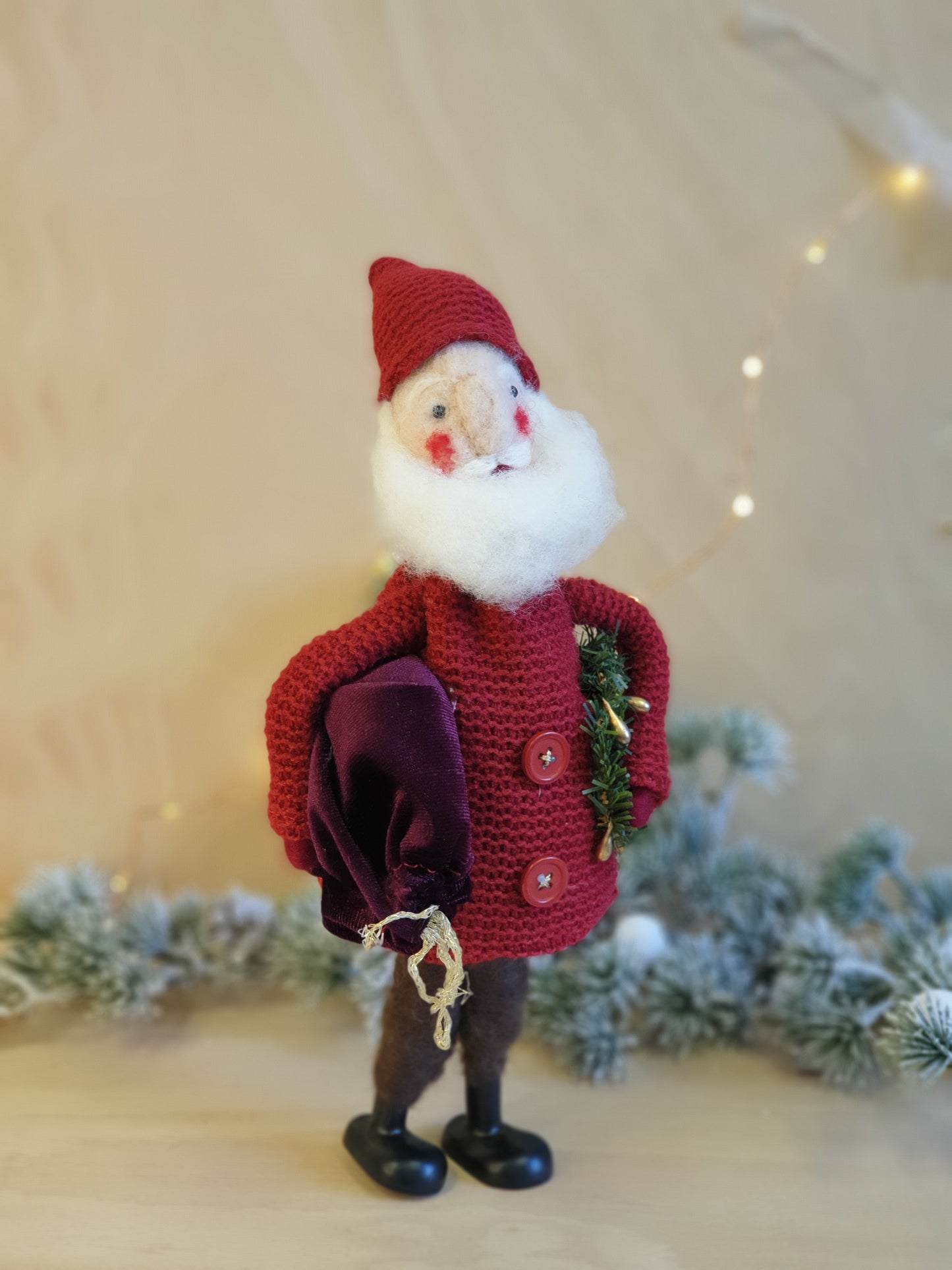 Father Christmas with Sack - decoration
