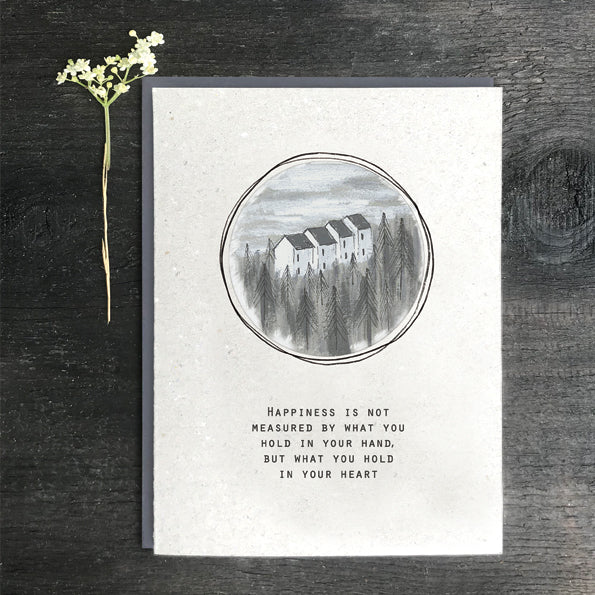Art card - happiness is not measured