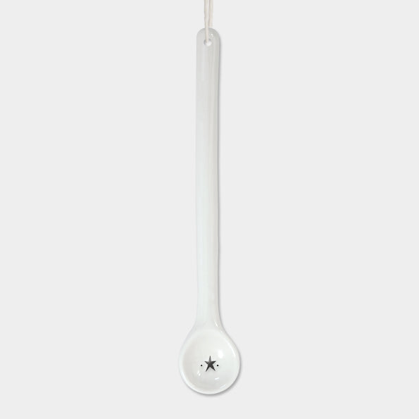 Porcelain long spoon - Star