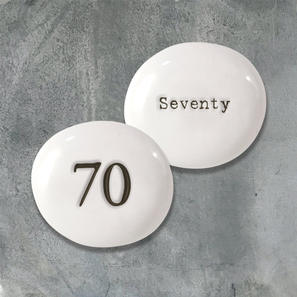 Porcelain Pebble - Numbers