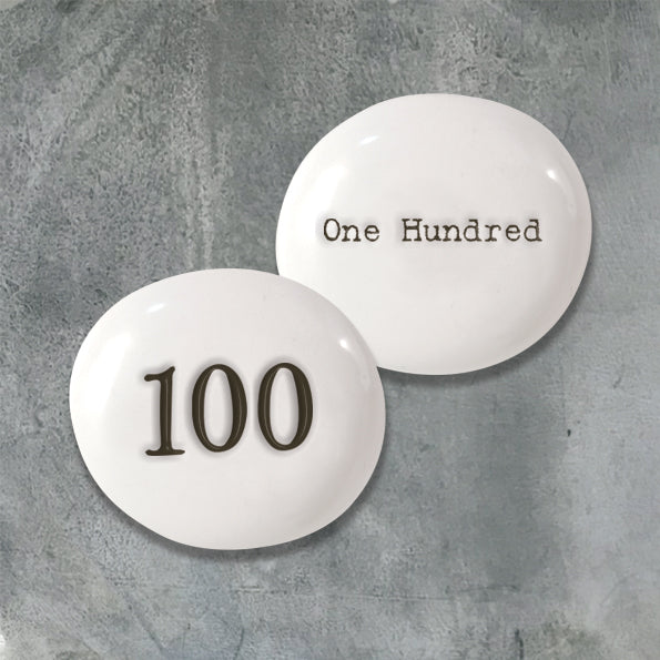 Porcelain Pebble - Numbers