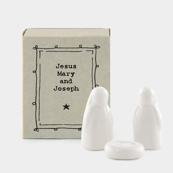 Matchbox- Mini nativity - Jesus, Mary & Joseph
