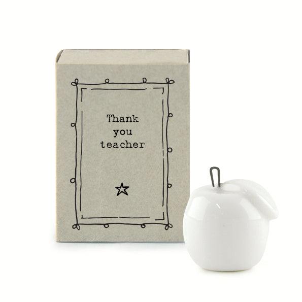 Matchbox Porcelain Apple - Thank You Teacher