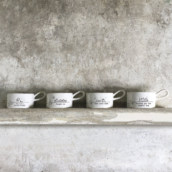 Porcelain Handled Tea Light Holder - Lovely Friend