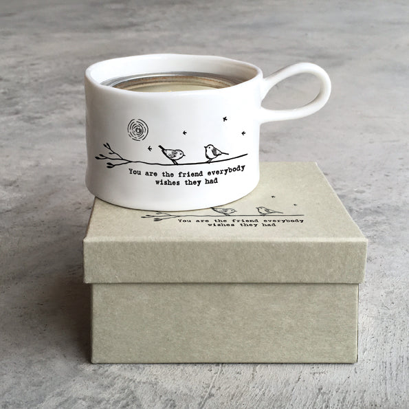 Handled tea light holder - You are the Friend
