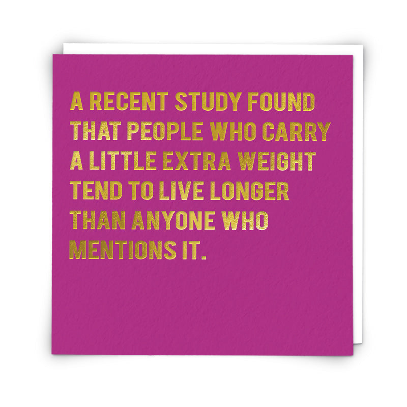 Recent Studies... card