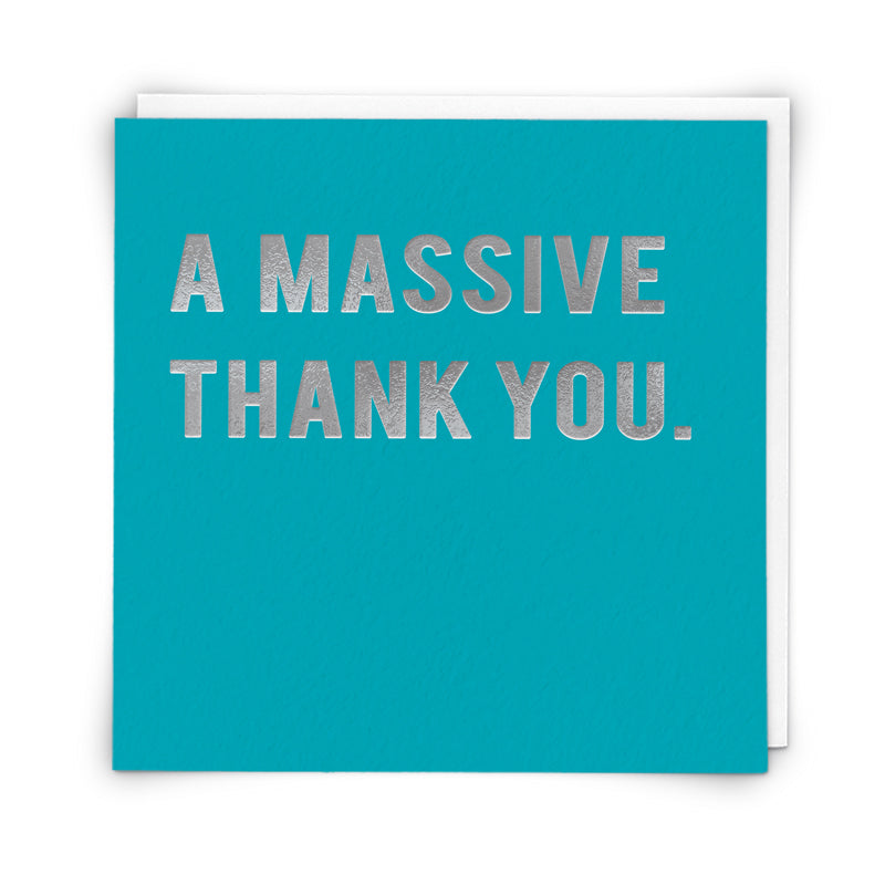 A Massive Thank You- Greetings card