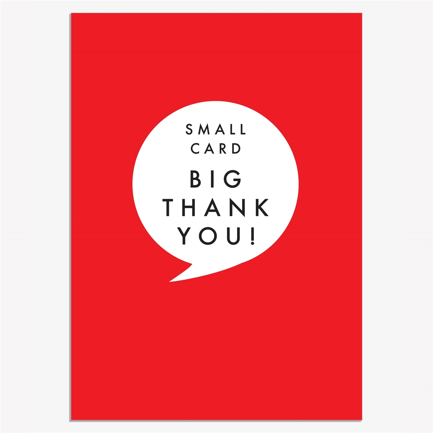 Small Card - Big Thank You! - Pack of 8 cards