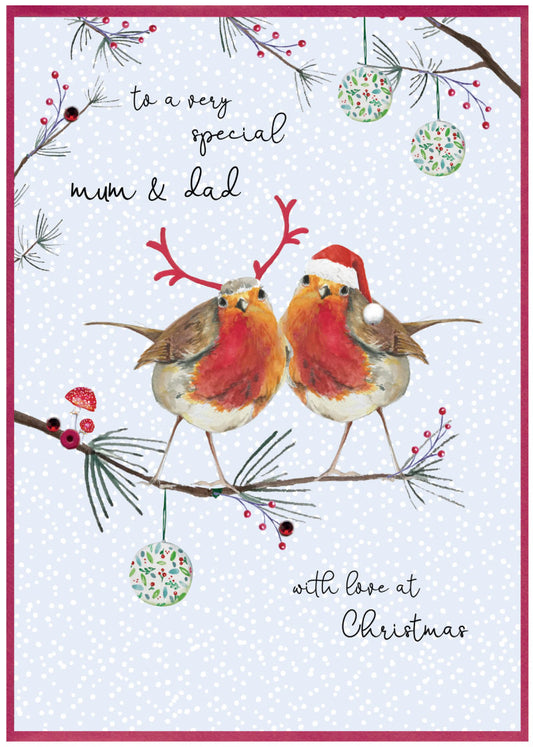 To a fantastic very special Mum & Dad with love at Christmas - Card