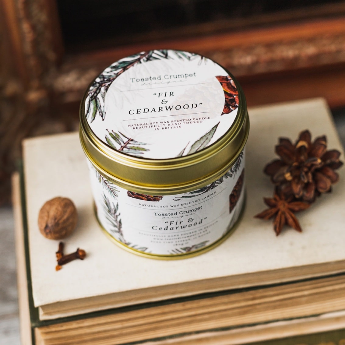 Fir & Cedarwood Natural Soy Wax Candle