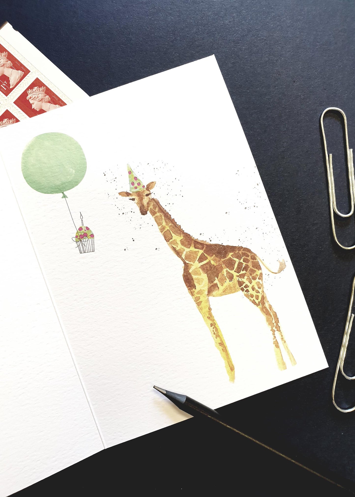 Did someone mention cake? Giraffe card