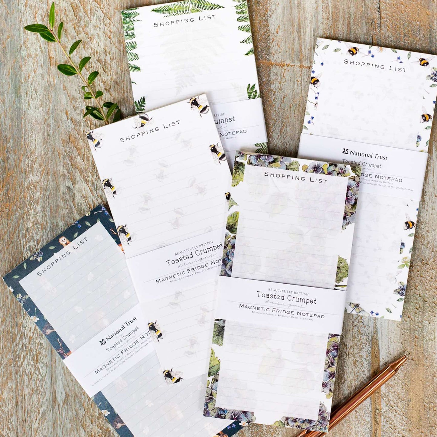 Eucalyptus White Magnetic Shopping List Pad