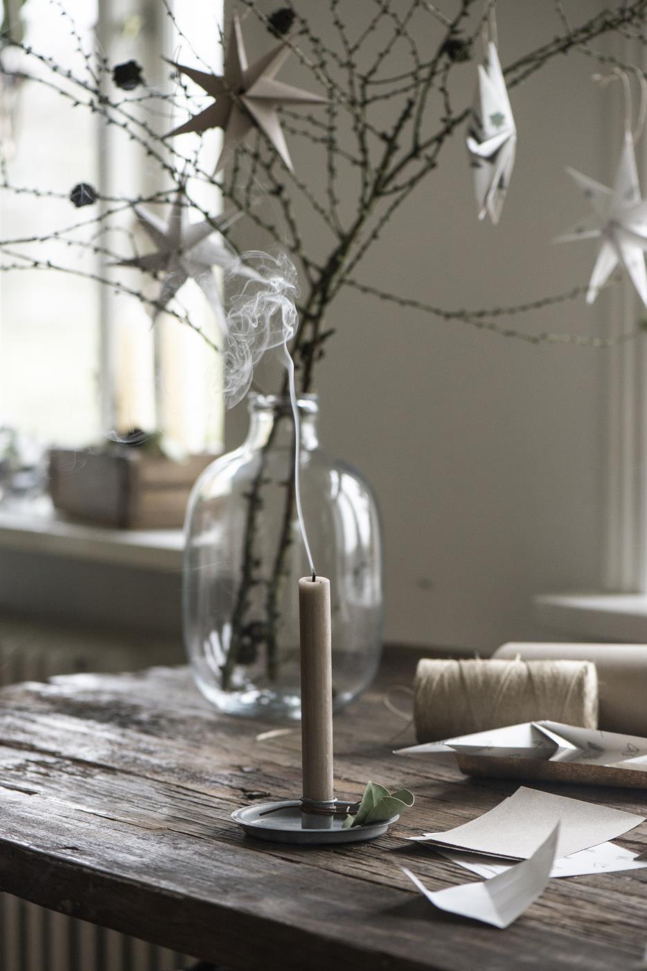 Simplicity Zinc Candle Holder