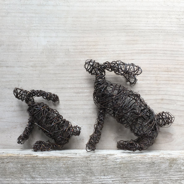 Rusty wire Hare - large