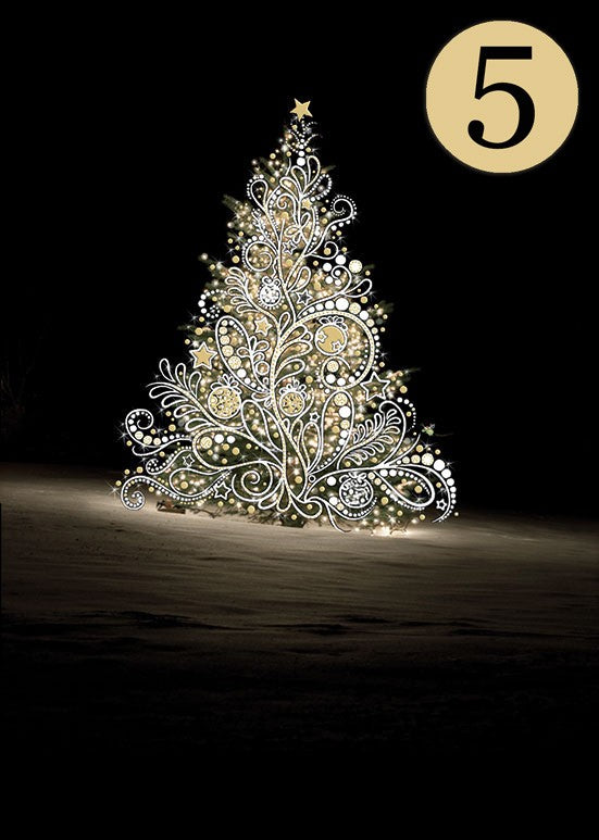 White Tree - Christmas Cards Pack