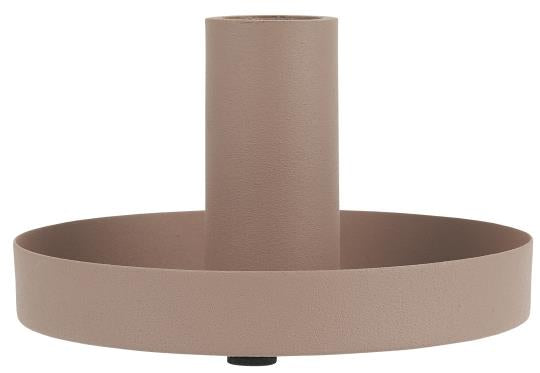 Dusky Pink Metal Dinner Candle Holder