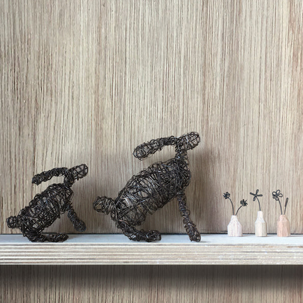 Rusty wire Hare - small