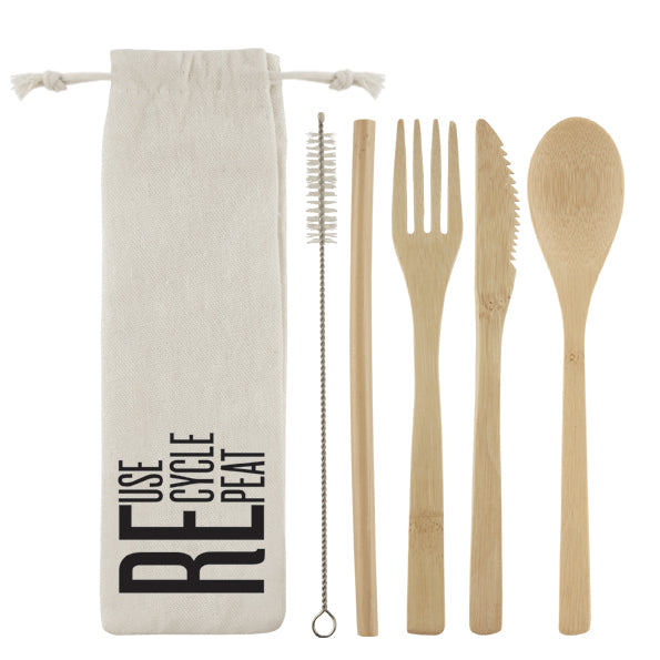 Picnic set - reusable- bamboo