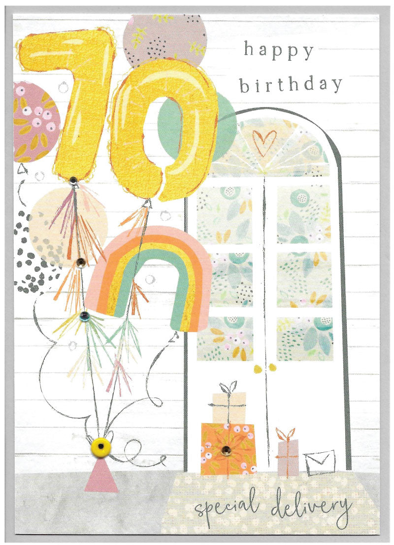 Happy 70th Birthday card