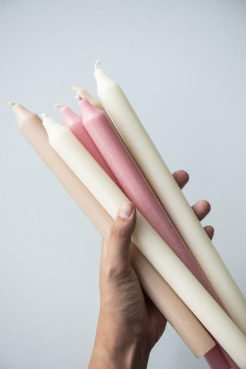 Rustic Dinner Candles - Tall - Pack of 6