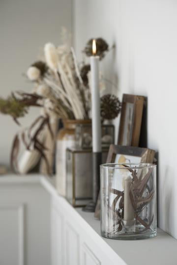 Short Rustic Dinner Candles - Pack of six